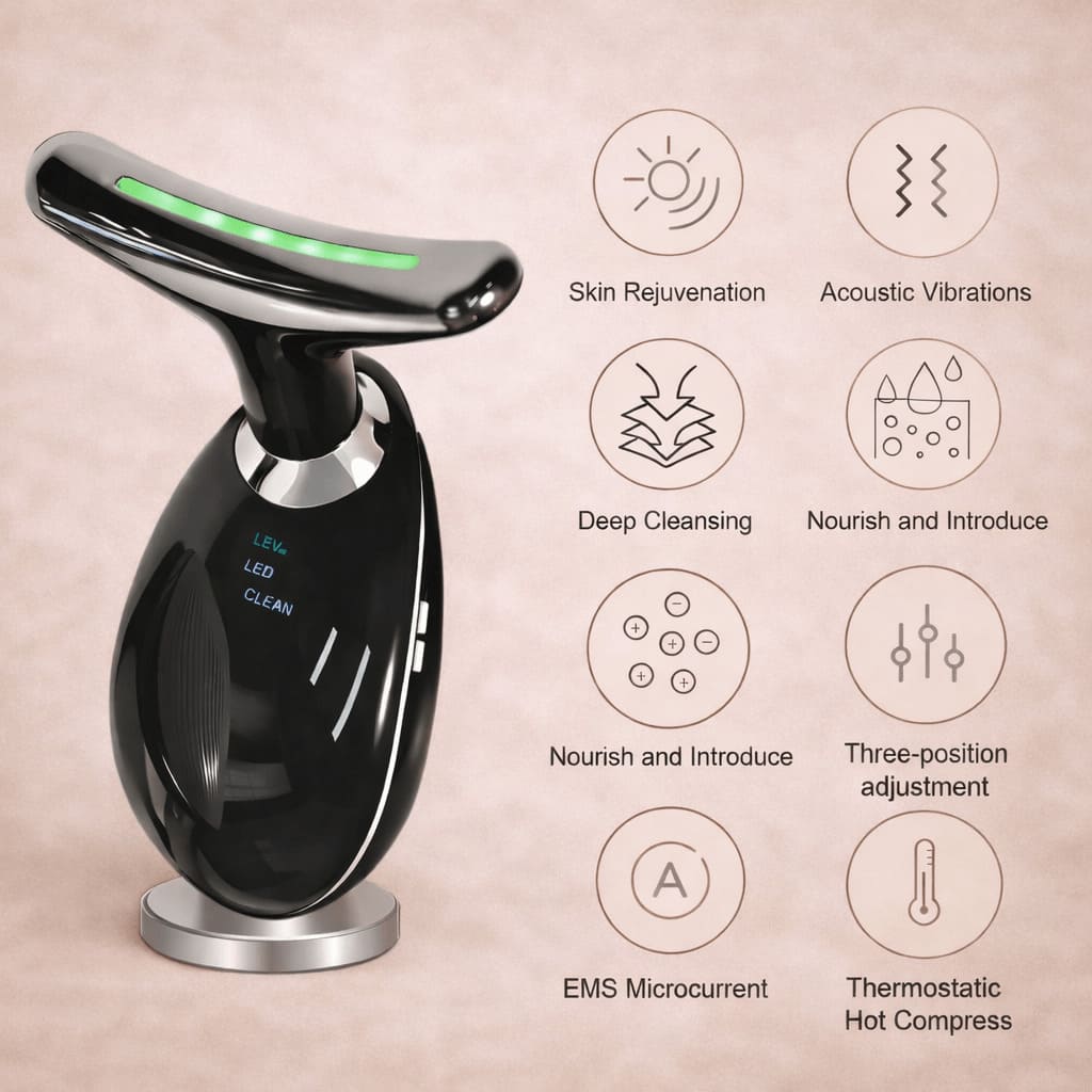 LED Gua Sha Facial Massager | 3 Light Modes