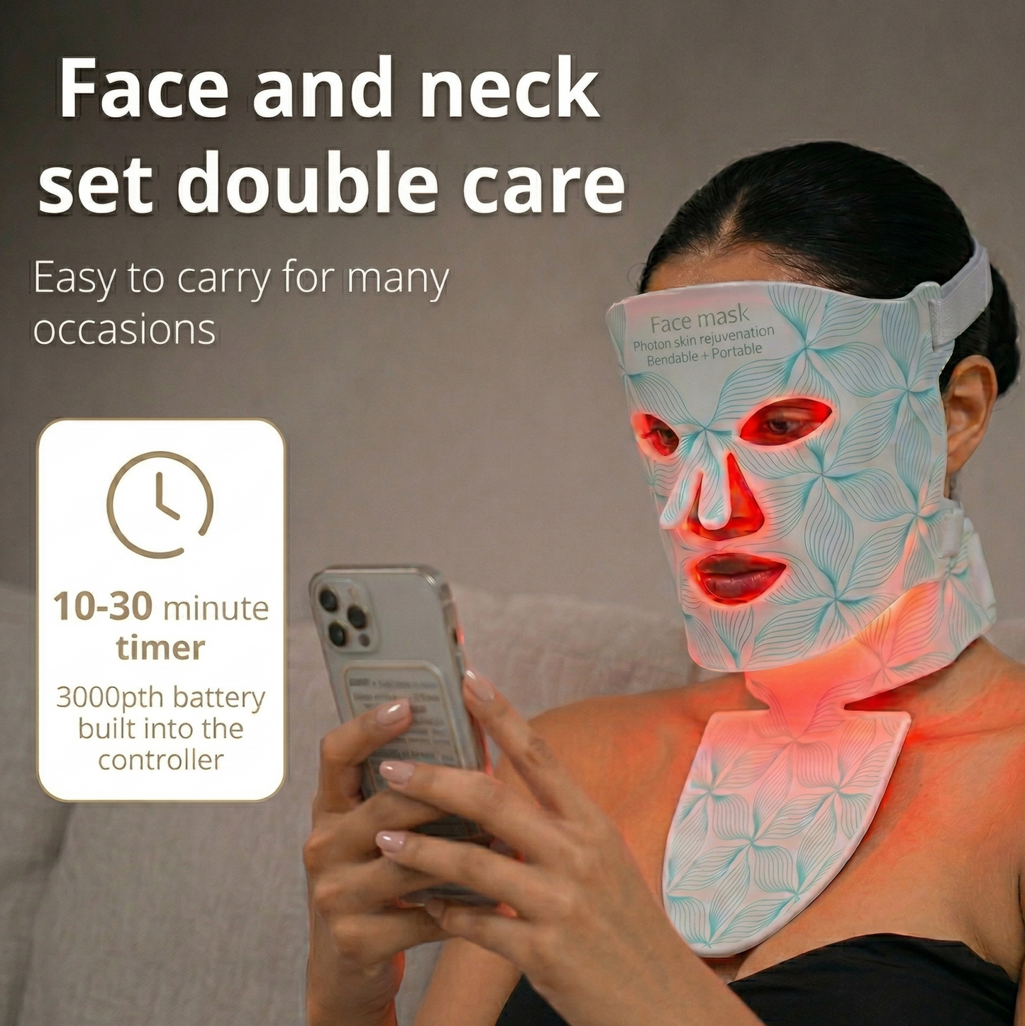 LED Face & Neck Mask | Light Therapy
