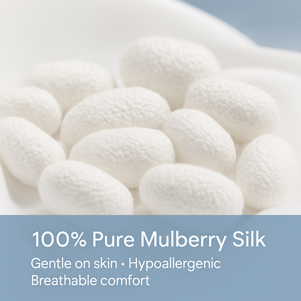 100% Mulberry Silk Eye Mask for Sleep, Ritual & Beauty