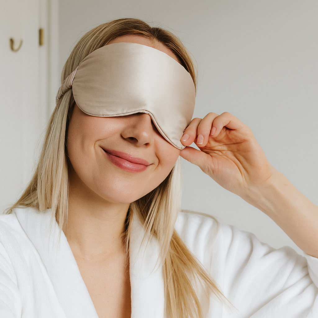 100% Mulberry Silk Eye Mask | Sleep & Beauty